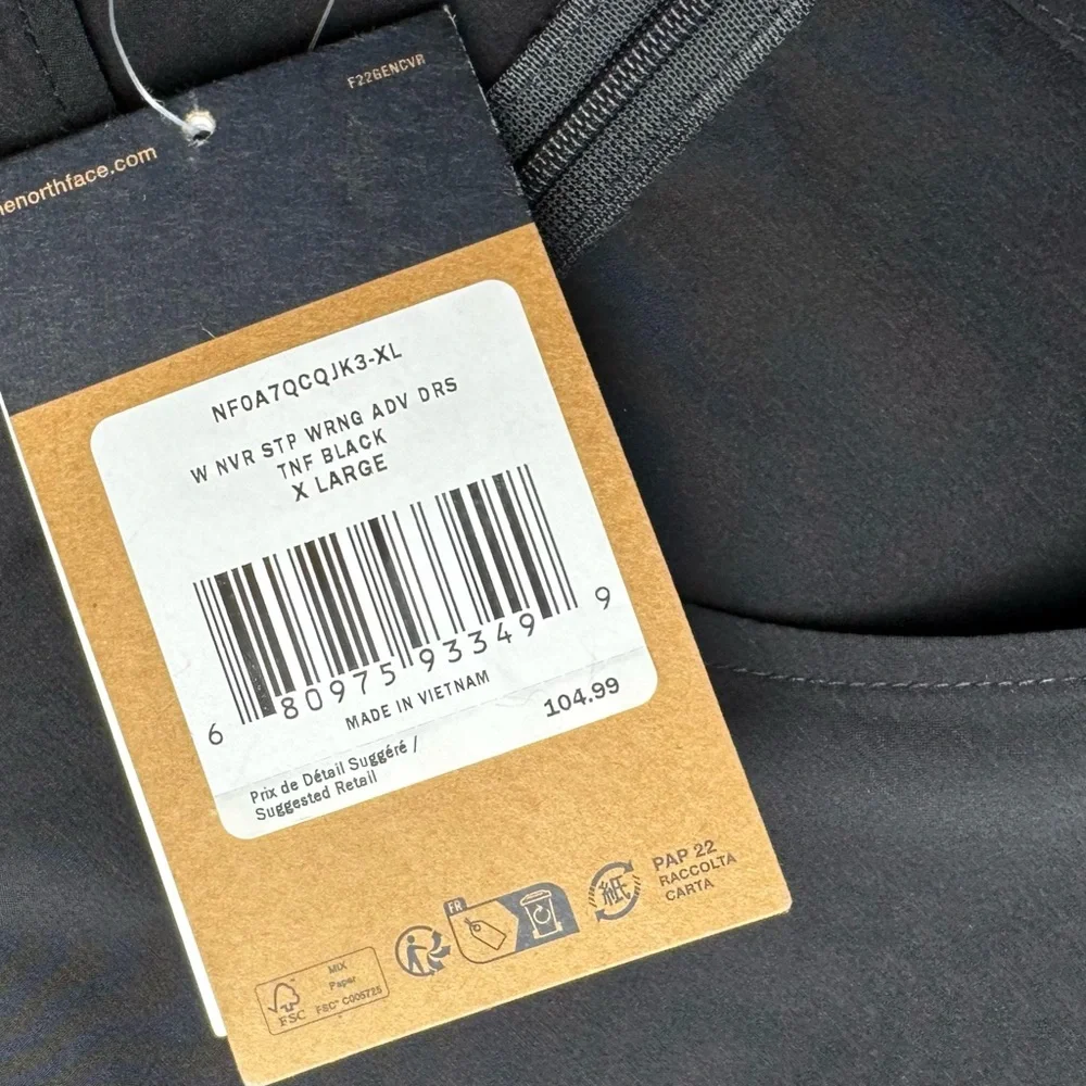 The North Face Never Stop Wearing Adventure Dress Black Women's Sz XL - Picture 11 of 16